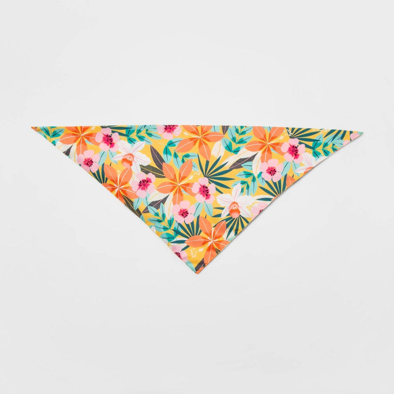 Tropical Floral Printed Dog Bandana - Sun Squad™