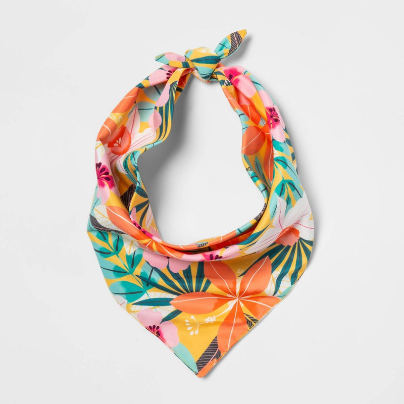 Tropical Floral Printed Dog Bandana - Sun Squad™