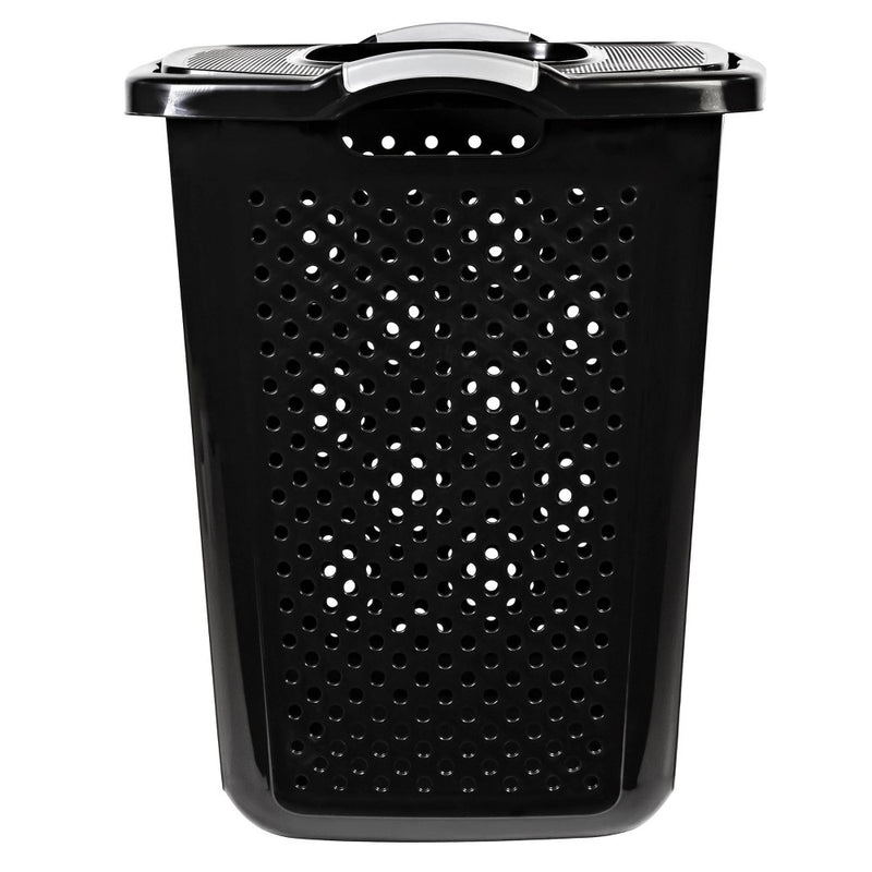 Home Logic XL Bushel Lidded Hamper Black (LOCAL PICKUP ONLY)