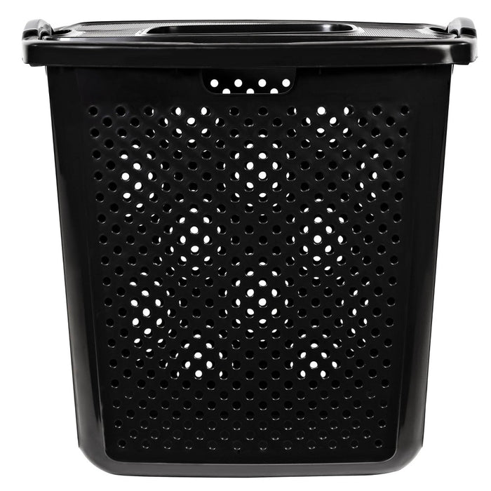 Home Logic XL Bushel Lidded Hamper Black