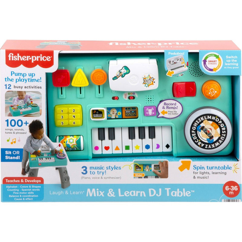 Fisher-Price Laugh & Learn Mix & Learn DJ Table - Teal