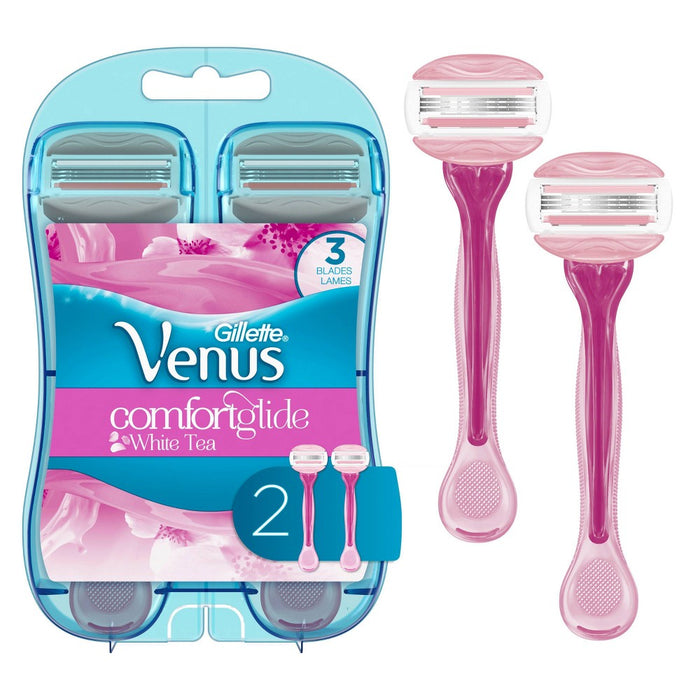 Venus ComfortGlide White Tea Women's Disposable Razor - 2ct