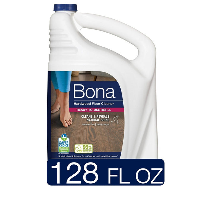 Bona Cleaning Products Mop Refill Wood Surface Multi Purpose Floor Cleaner - 128oz