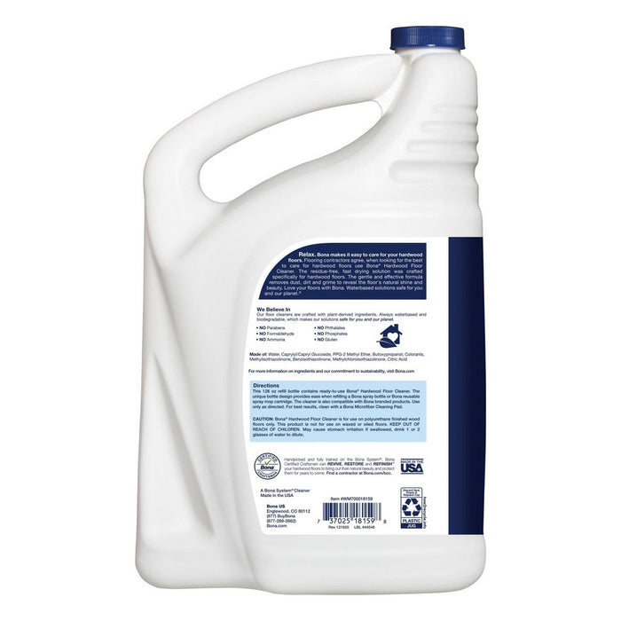 Bona Cleaning Products Mop Refill Wood Surface Multi Purpose Floor Cleaner - 128oz