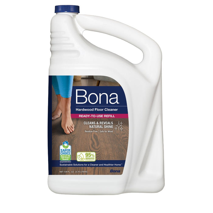 Bona Cleaning Products Mop Refill Wood Surface Multi Purpose Floor Cleaner - 128oz