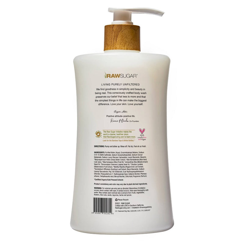 Raw Sugar Watermelon and Fresh Mint Moisture Loving Body Wash - 40 fl oz
