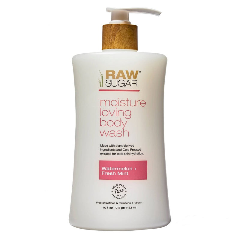 Raw Sugar Watermelon and Fresh Mint Moisture Loving Body Wash - 40 fl oz