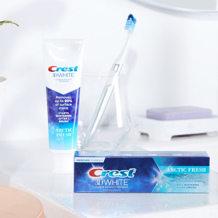 Crest 3D White Advanced Teeth Whitening Toothpaste, Arctic Fresh