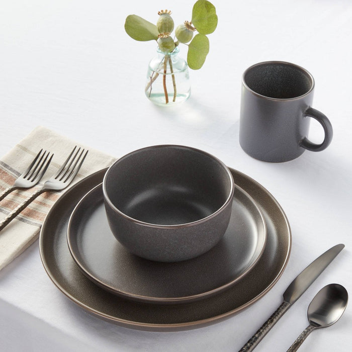 16pc Stoneware Tilley Dinnerware Set Gray - Threshold™ (LOCAL PICKUP ONLY)