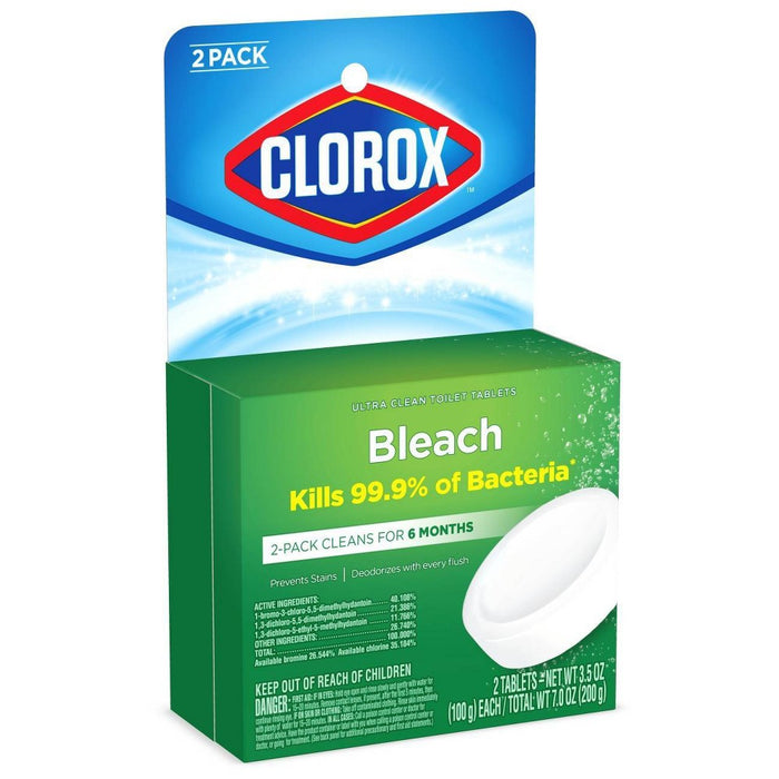 Clorox Ultra Clean Toilet Tablets Bleach - 3.5oz/2ct