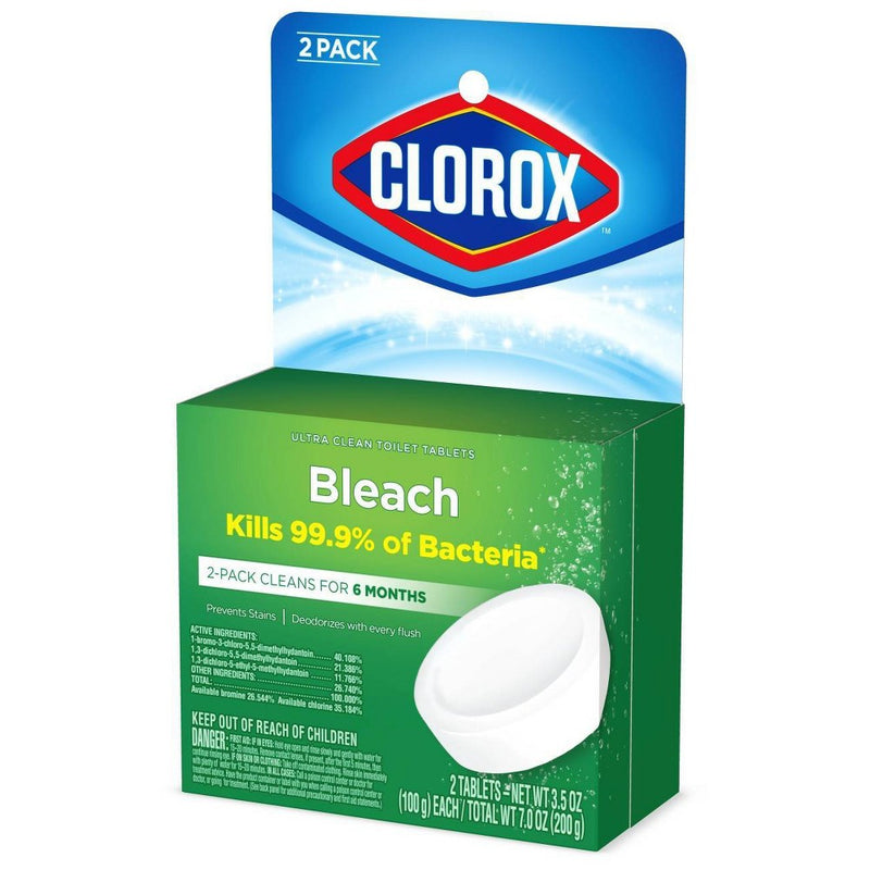 Clorox Ultra Clean Toilet Tablets Bleach - 3.5oz/2ct