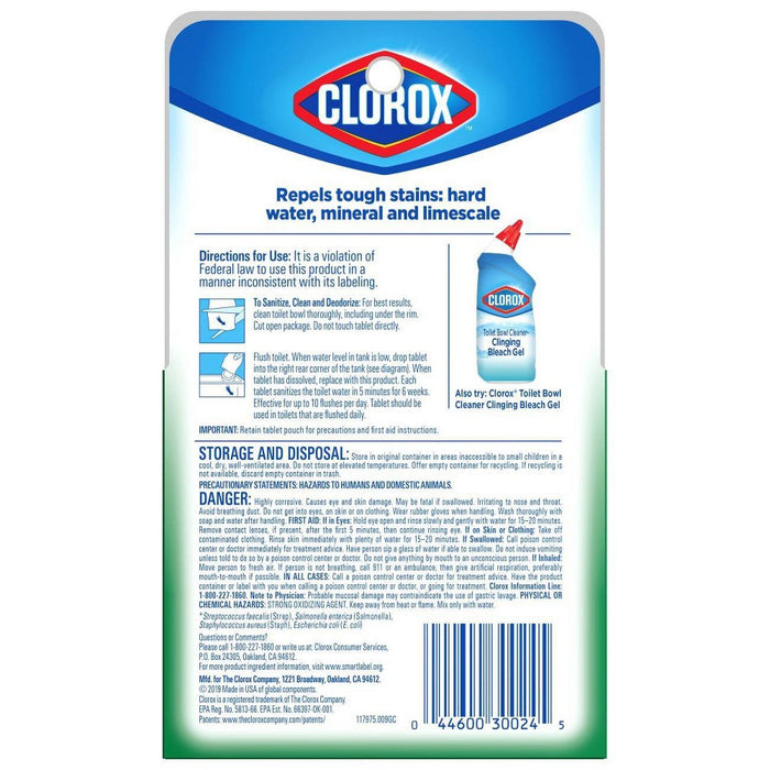 Clorox Ultra Clean Toilet Tablets Bleach - 3.5oz/2ct