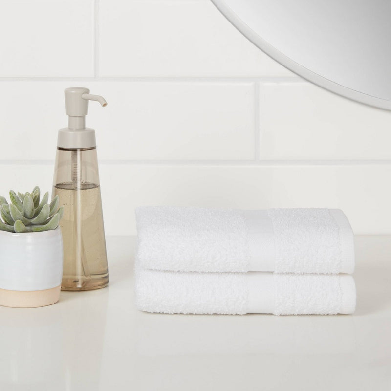 2pk Hand Towel Set White - Room Essentials™