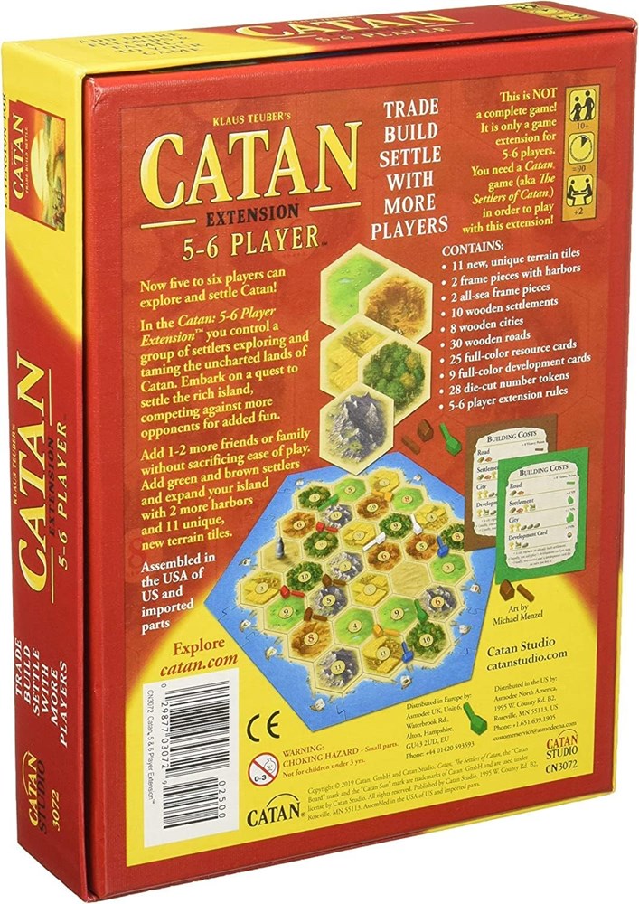 CATAN Board Game 5-6 Player EXTENSION
