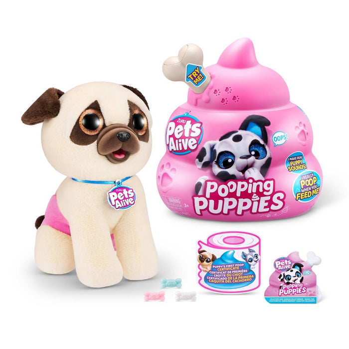 Pets Alive Pooping Puppies Interactive Plush by ZURU