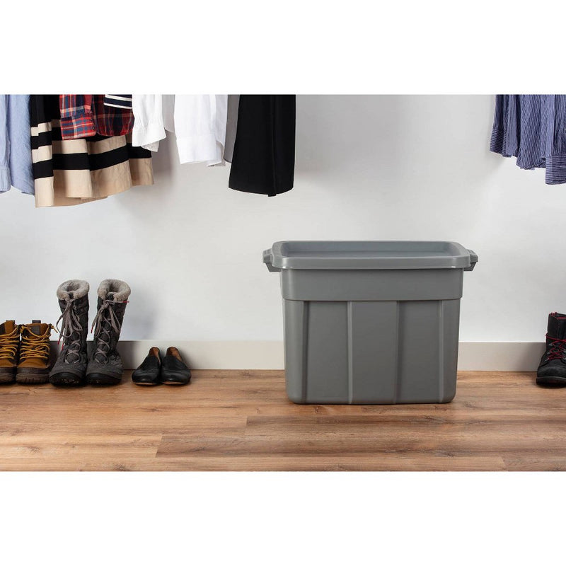 Rubbermaid 18gal Roughneck Storage Tote Gray (LOCAL PICKUP ONLY)