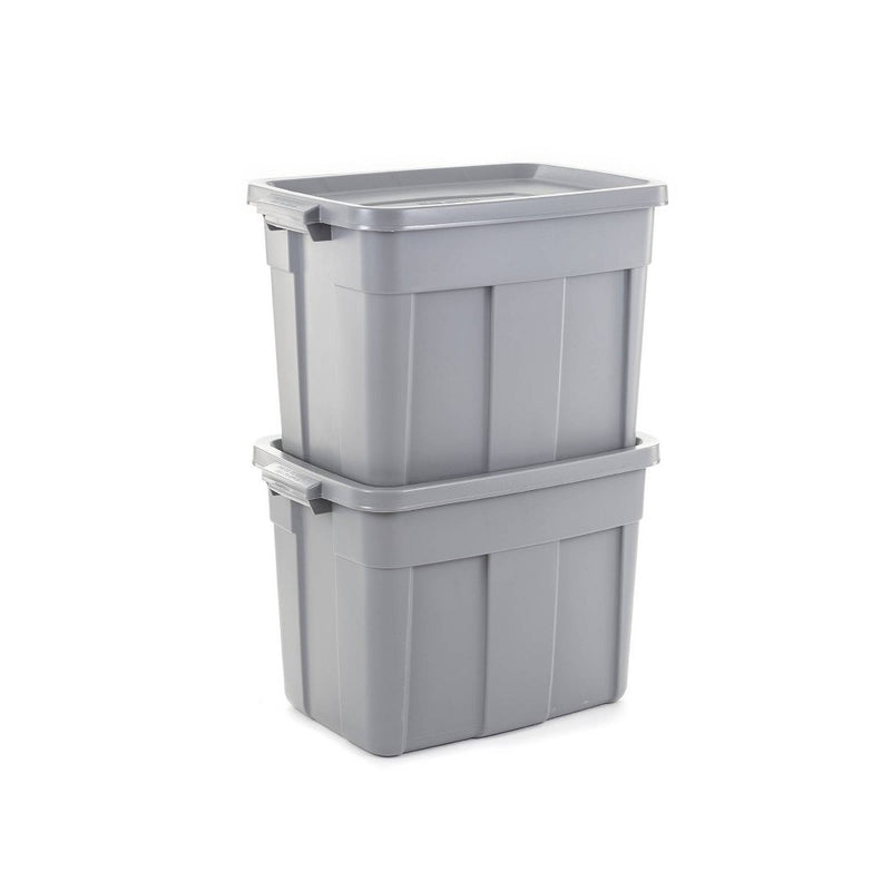 Rubbermaid 18gal Roughneck Storage Tote Gray (LOCAL PICKUP ONLY)