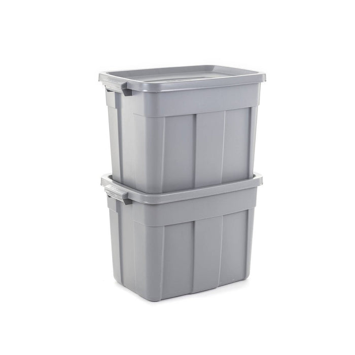 Rubbermaid 18gal Roughneck Storage Tote Gray