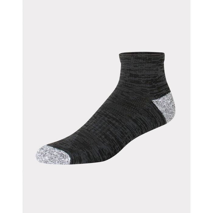 Hanes Premium Men's Performance Filament Ankle Socks 6pk - Charcoal Gray 6-12
