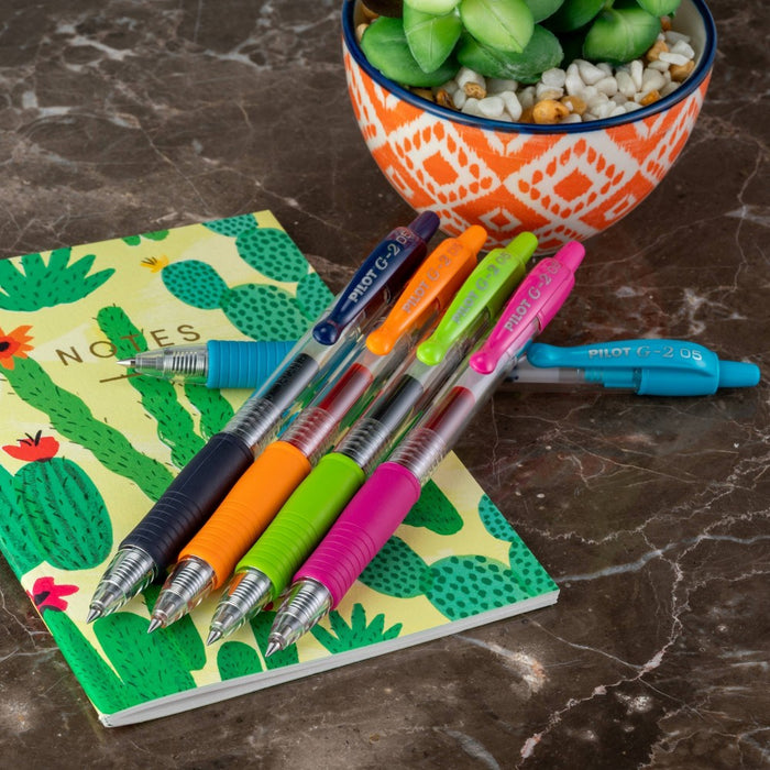 12ct G2 Gel Pens Extra Fine Point 0.5mm Assorted Inks