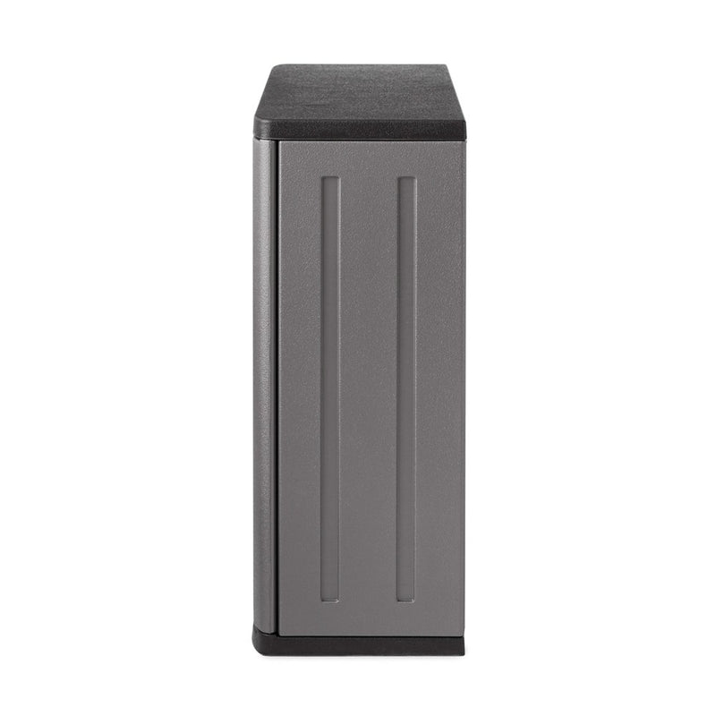 Suncast 4 Cubic Feet Resin Single Shelf Garage Wall Storage Cabinet, Platinum (LOCAL PICKUP ONLY)