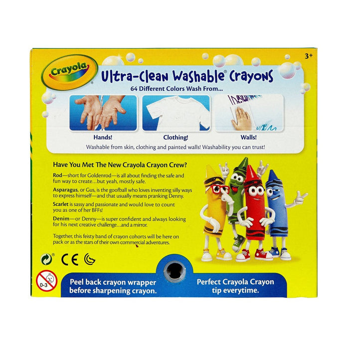 Crayola 64ct Ultra Clean Washable Crayons