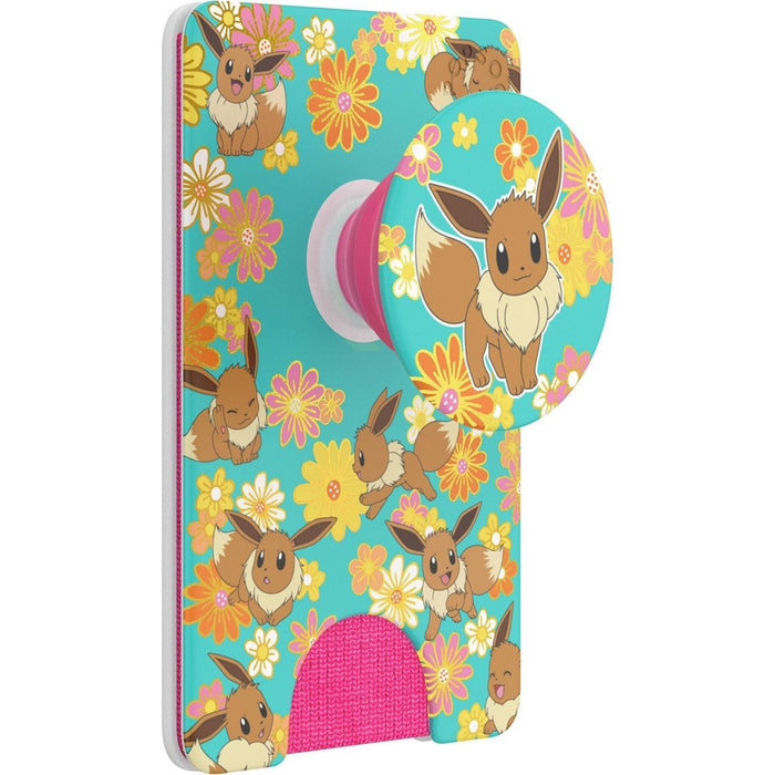 PopSockets PopWallet+ Pokemon Cell Phone Grip - Foil Flower Power Eevee