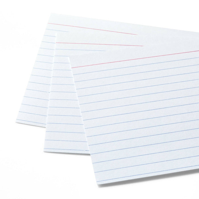 100ct 4" x 6" Ruled Index Cards White - up & up™