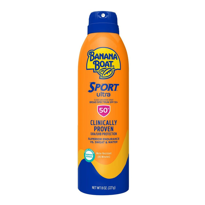 Banana Boat Ultra Sport Clear Sunscreen Spray Bonus Size - SPF 50+ - 8oz