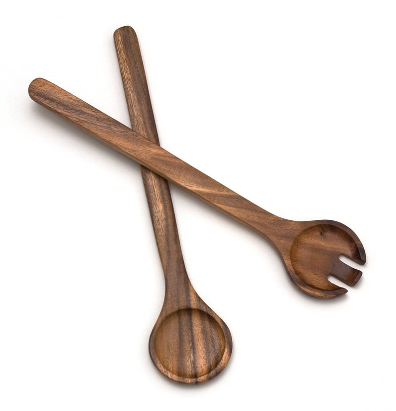Lipper International Acacia Round Salad Servers, 13" Long, One Pair026914117405
