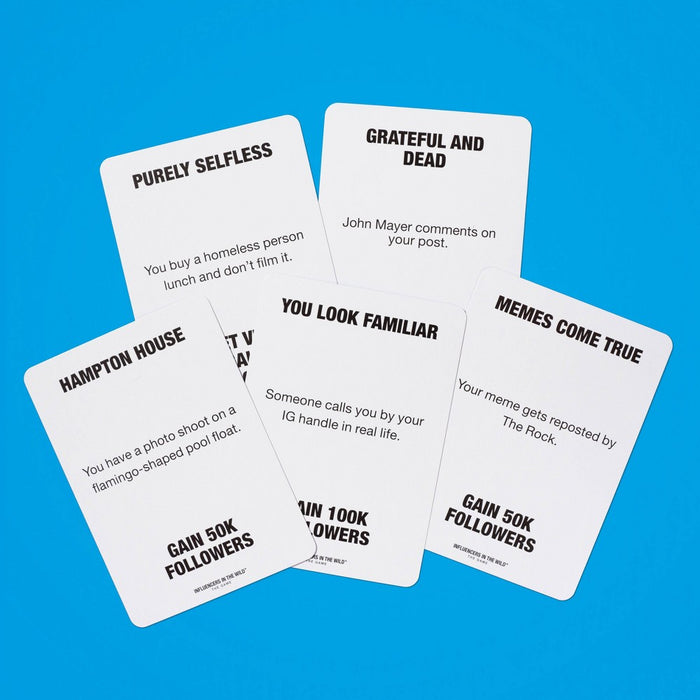 Influencers in the Wild Game