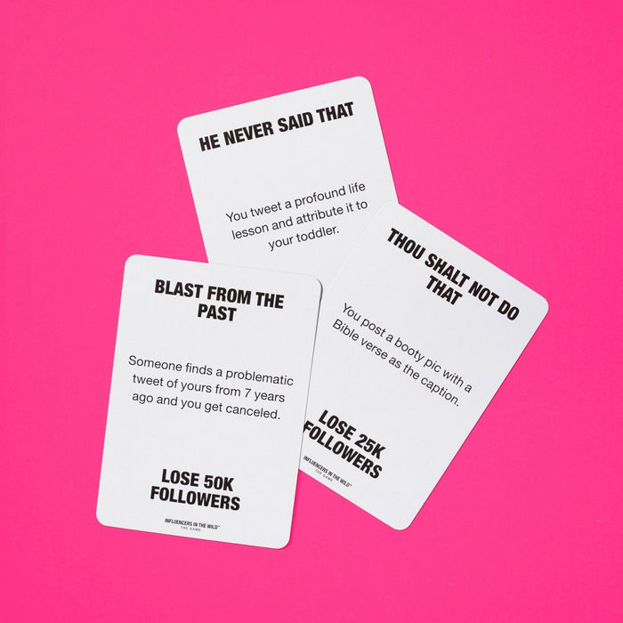 Influencers in the Wild Game