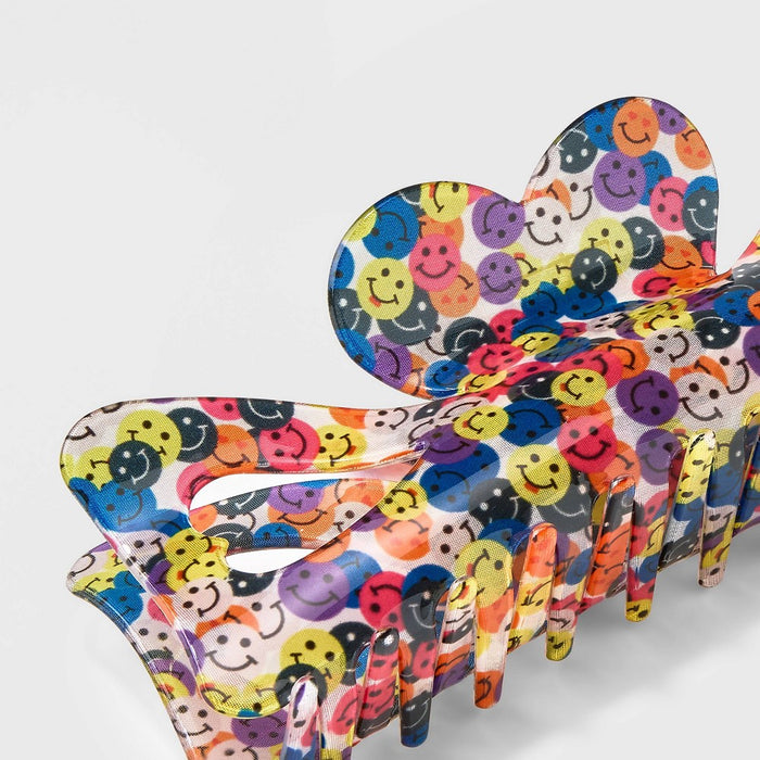 Jumbo Smiley Face Claw Hair Clip - Wild Fable™