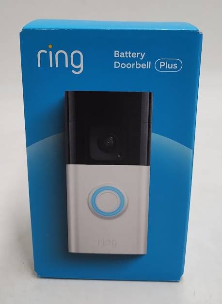 Ring Battery Doorbell Plus – Smart Wi-Fi Video Doorbell HD+ Video - Satin Nickel