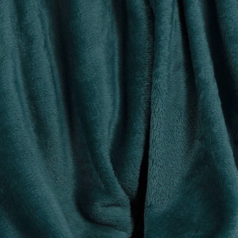 Solid Plush Throw Blanket Teal