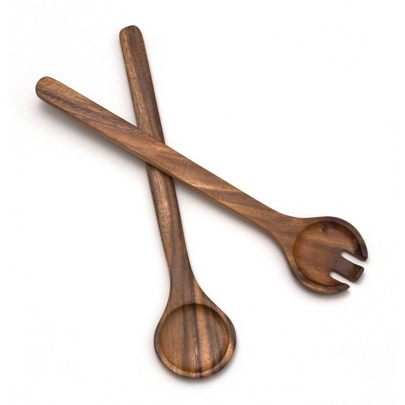 Lipper International Acacia Salad Bowl with Salad Servers