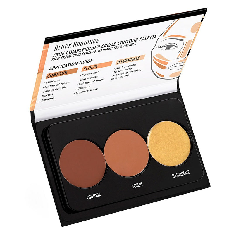 Black Radiance True Complexion  Creme Contour Palette - Light To Medium - 0.26oz