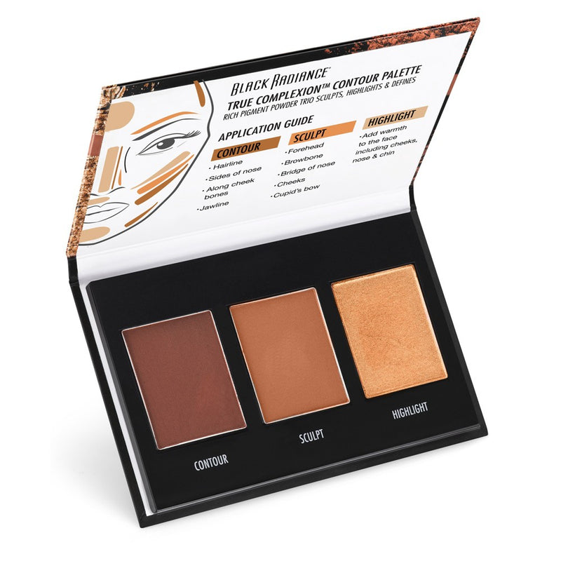 Black Radiance True Complexion Contour Palette - Medium to Dark - 0.38oz