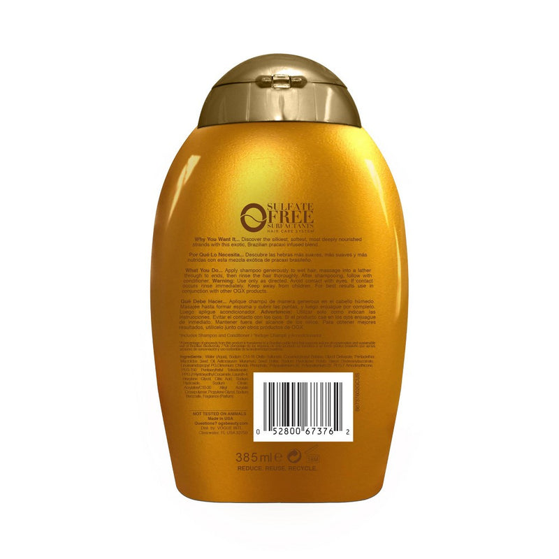 OGX Deeply Restoring + Brazilian Pracaxi Oil Shampoo with Murumuru Butter - 13 fl oz