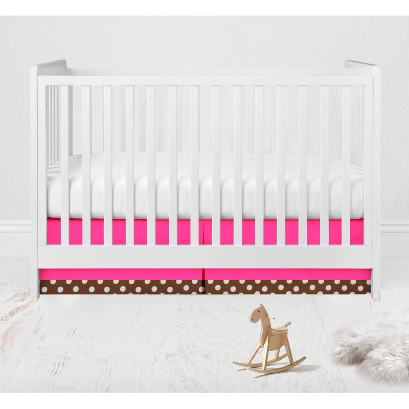 Bacati - Ladybugs Pink Chocolate 10 pc Crib Bedding Set with 2 Crib Fitted Sheets
