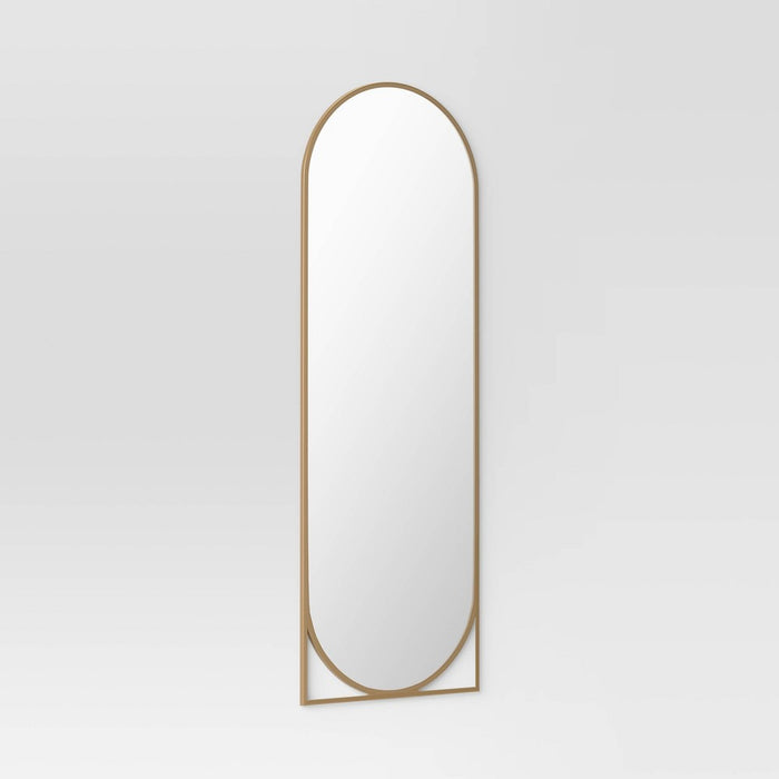 20" x 58" Full Length Floor Mirror Gold - Threshold™ (LOCAL PICKUP ONLY)