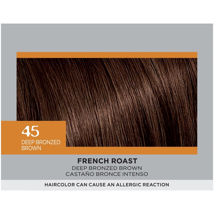 L'Oreal Paris Feria Multi-Faceted Shimmering Color - 6.3 fl oz - 45 Deep Bronzed Brown - 1 kit