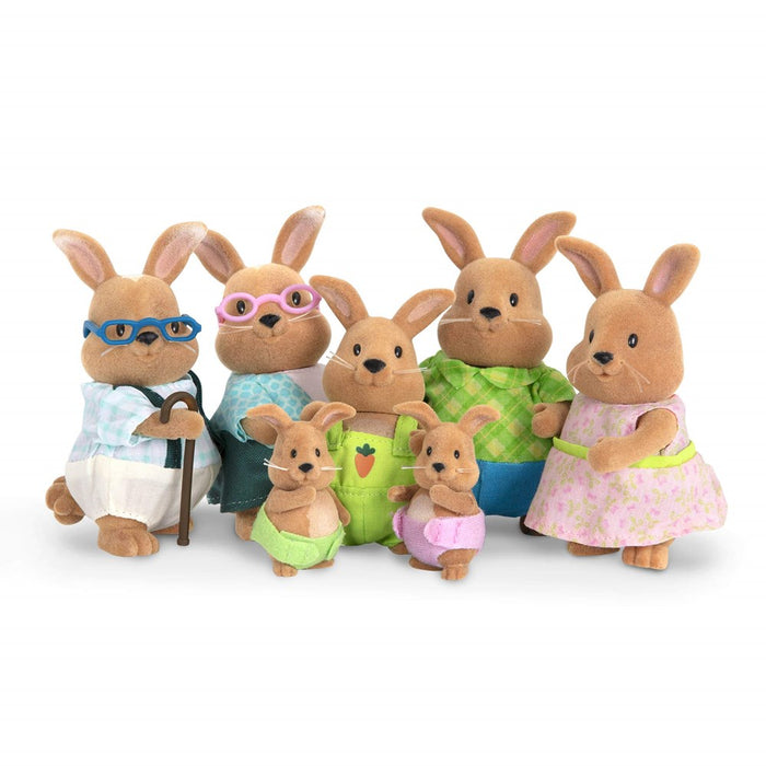 lil Woodzeez The Cottonball Family Miniature Figurine Set