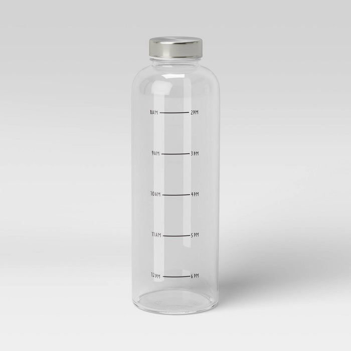 34oz Single Wall Plastic Bottle Clear - Room Essentials™