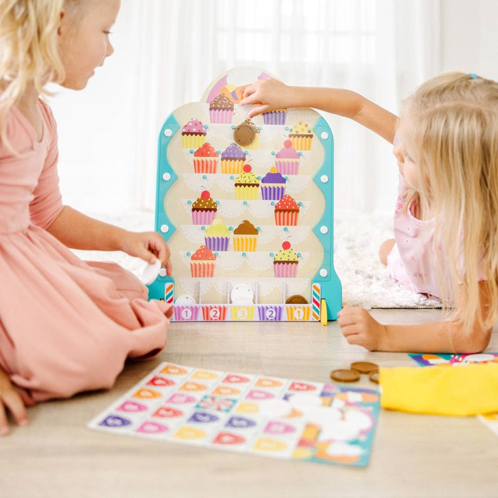 Melissa & Doug Fun at the Fair! Wooden Double-Sided Roulette & Plinko Games