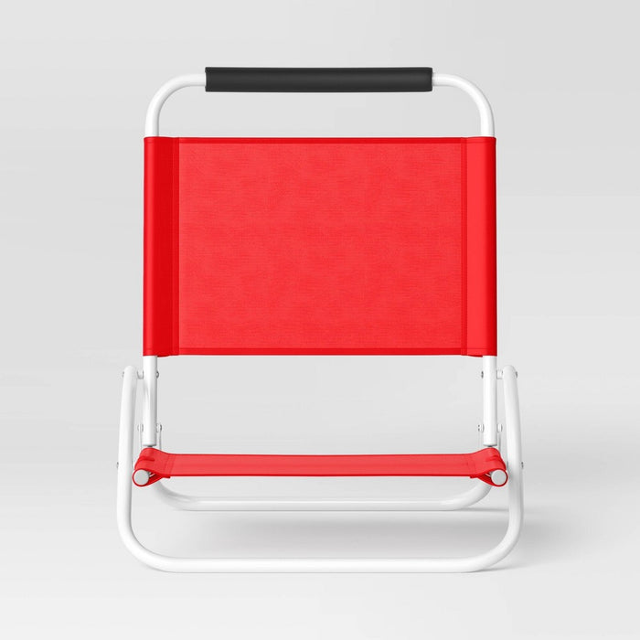 Sand Chair - Coral - Sun Squad™ (LOCAL PICKUP ONLY)