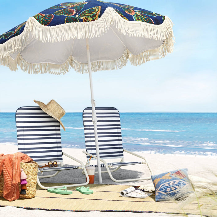Woven Beach Mat - Navy - Threshold™