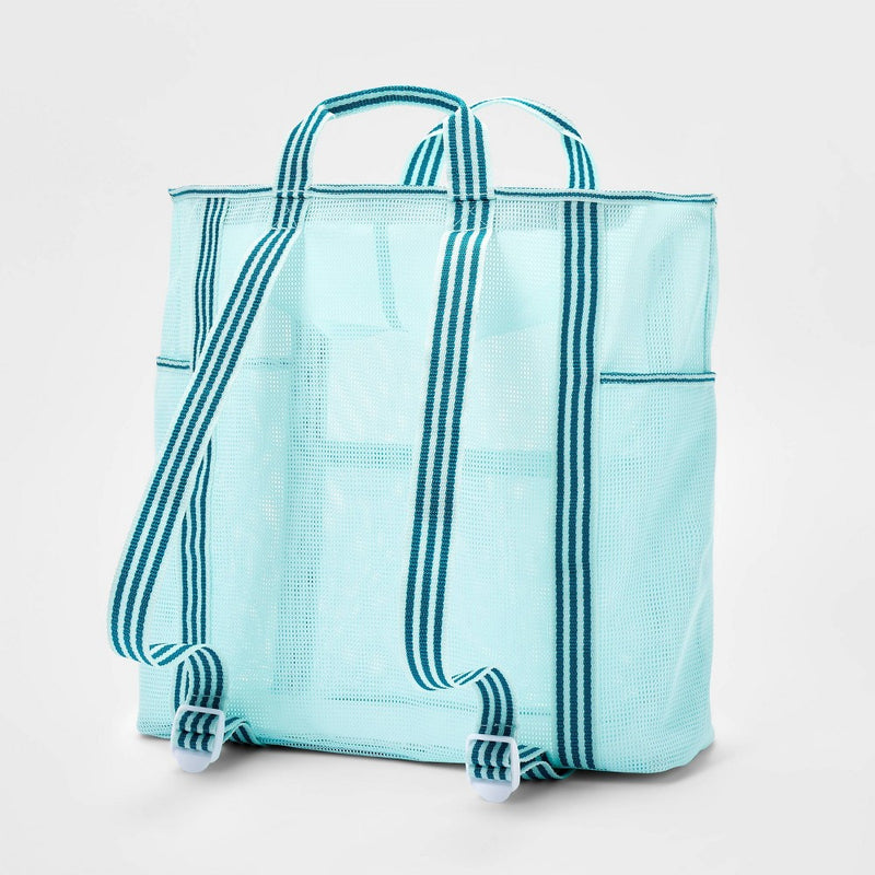 Mesh Beach Bag with Adjustable Backpack Strap - Sun Squad™
