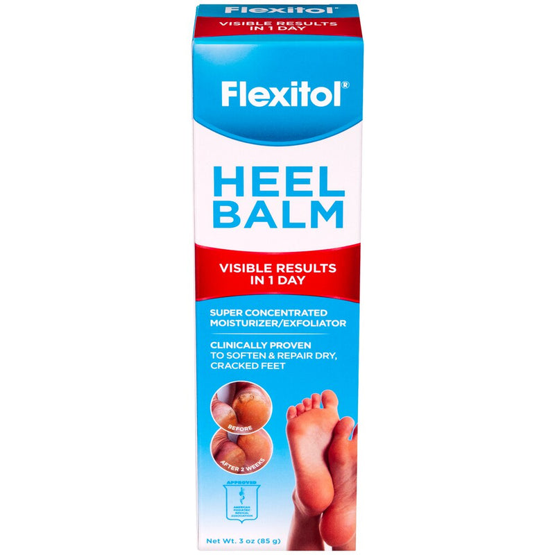 Flexitol Heel Balm, Rich Moisturizing & Exfoliating FootCream 3 oz