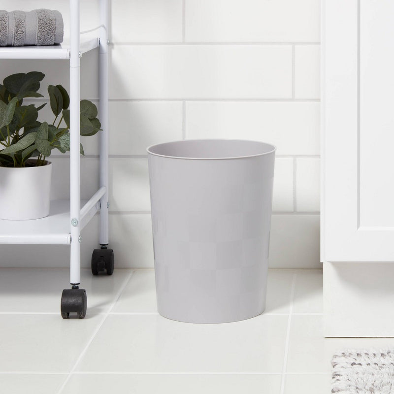 Wastebasket Sleek Silver - Room Essentials™